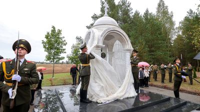 В рамках патриотической акции на мемориале в Крупском районе открыли часовню