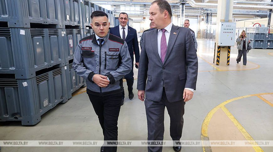 Председатель правления Национального банка ознакомился с производством завода "Легмаш"