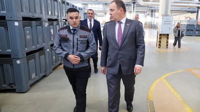 Председатель правления Национального банка ознакомился с производством завода "Легмаш"