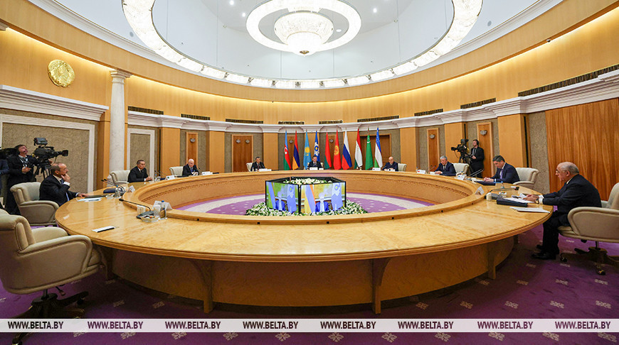 Заседание Совета глав правительств СНГ в узком составе в Минске