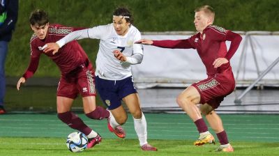 Молодежные сборные Беларуси и России сыграли вничью на стадионе "Трактор"