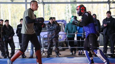 Более 50 сотрудников белорусской милиции в Горанях завоевали право ношения черного берета 