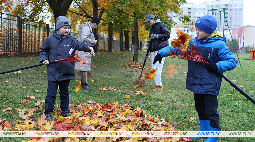Чтобы улицы города стали чище: жители Советского и Московского районов Минска приняли участие в субботнике  