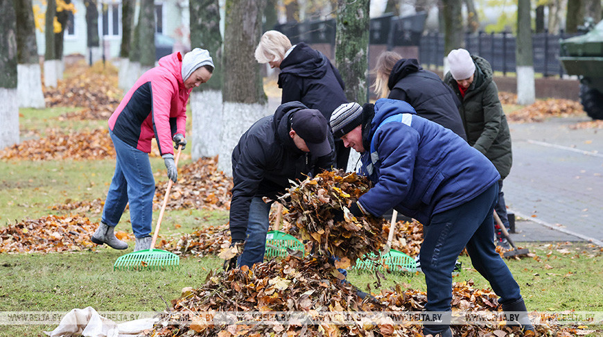 Жители Шклова присоединились к субботнику