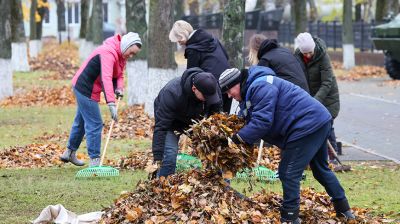 Жители Шклова присоединились к субботнику