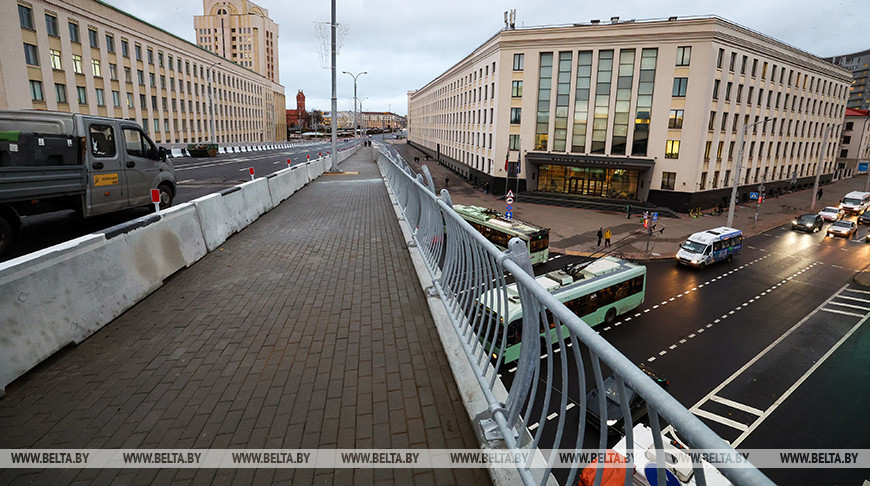 Движение по путепроводу между ул.Московской и пр.Независимости откроют в ночь на 1 ноября
