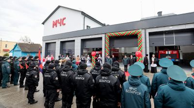 В Шарковщине открыли после реконструкции пожарную аварийно-спасательную часть