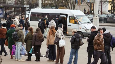 Очереди на маршрутки в сторону Логойска и Смолевичей