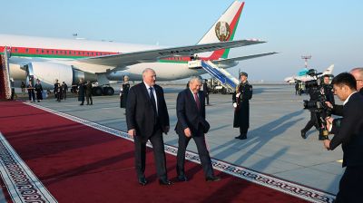 Лукашенко прибыл в Бишкек, где примет участие в саммите ОДКБ