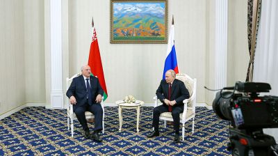 Лукашенко и Путин встретились в Бишкеке