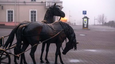 Туманное утро в Минске