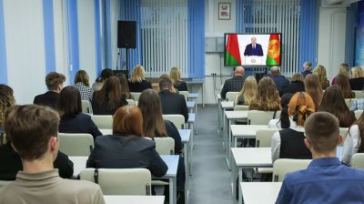 Прямую трансляцию Послания Президента на ВНС смотрят в регионах Беларуси