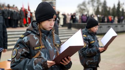 Более 500 учащихся произнесли в Брестской крепости клятву воспитанников военно-патриотических клубов