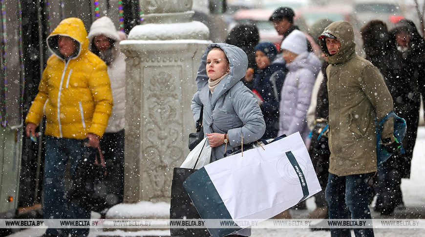 Снегопад в Минске