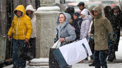 Снегопад в Минске