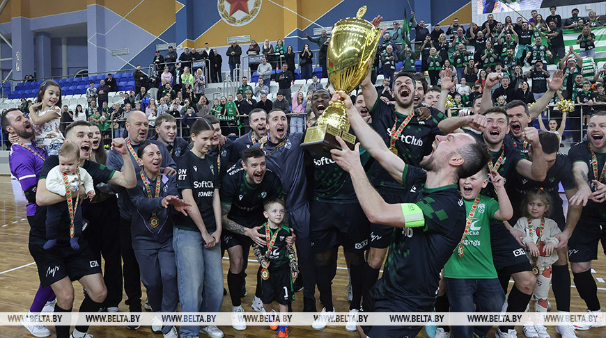 Спортсмены "Столицы" в третий раз выиграли Кубок Беларуси по мини-футболу