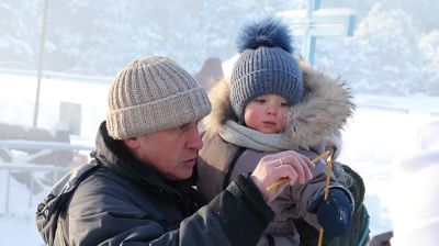 Православные верующие приняли участие в обряде освящения крещенской воды в Могилевской области   