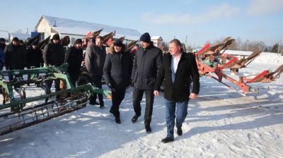 Крутой с рабочей поездкой посетил Климовичский район