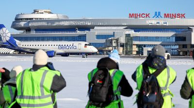 Национальный аэропорт Минск впервые провел зимнюю споттинг-сессию для фотографов