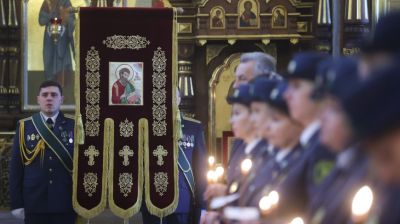 Хоругвь с ликом апостола и евангелиста Матфея торжественно вручили Гродненской региональной таможне