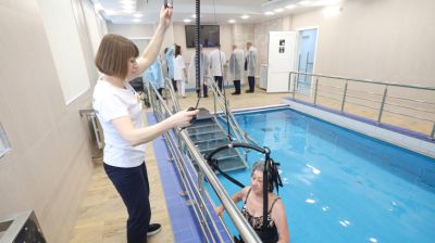 В Витебском областном клиническом центре медицинской реабилитации после реконструкции открыт бассейн