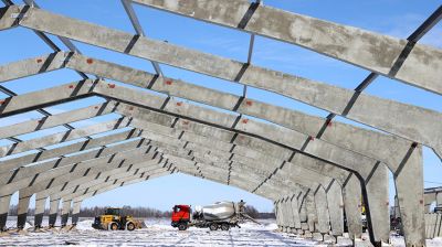 В Гомельской области возводят самый крупный в Беларуси свиноводческий комплекс