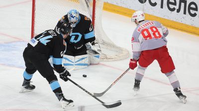 Минские динамовцы на родном льду разгромили "Спартак"  