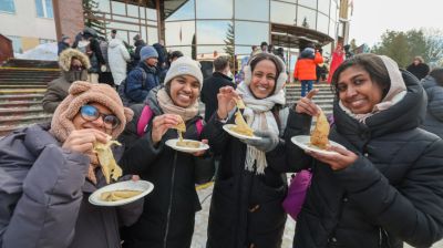 Интернациональная Масленица прошла в Витебском медуниверситете