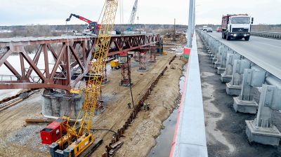 В Речицком районе приступили к реконструкции автомобильного моста через Днепр 