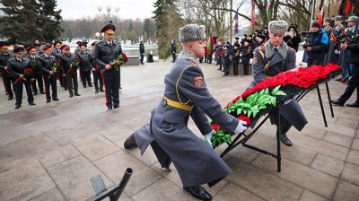 В Минске почтили память погибших при исполнении служебного долга сотрудников милиции 