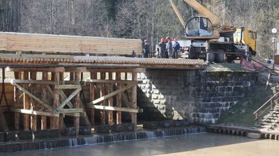 Ремонт водосбросного шлюза "Домбровка" на Августовском канале выполнен на 90%