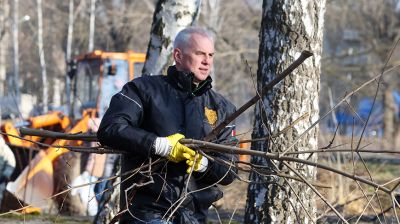 Первый общегородской субботник прошел в Могилеве