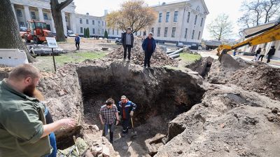 Фундамент церкви XII века обнаружили на территории Нового замка в Гродно 
