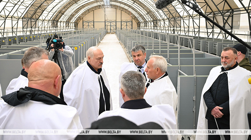 Лукашенко совершил рабочую поездку в Петриковский район
