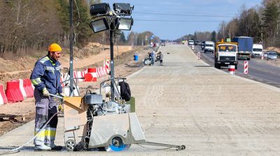 В Могилевской области проходит реконструкция трассы Р122 Могилев-Чаусы