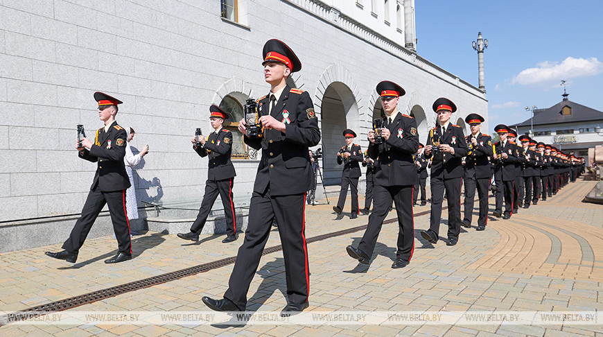 В Минске прошла международная патриотическая акция "Огонь памяти"