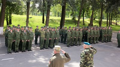 Кадеты Могилева прошли испытания на право ношения берета