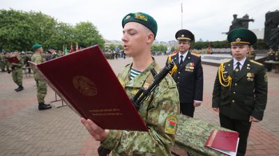 Пограничники Гродненской пограничной группы приняли военную присягу