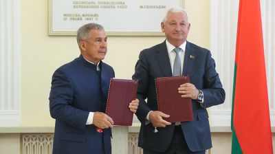Брестская область и Татарстан подписали двухлетний план мероприятий по сотрудничеству