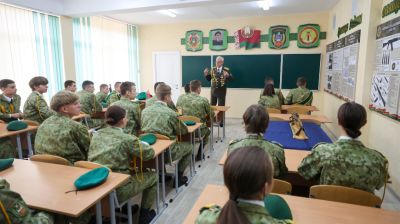 Кабинет по подготовке юных пограничников открыли в СШ №3 им. Усова в Гродно