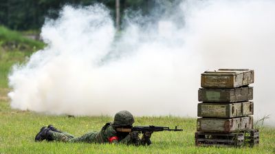 Штурм объекта с беспилотником продемонстрировали на учебно-полевых сборах в БелГУТ