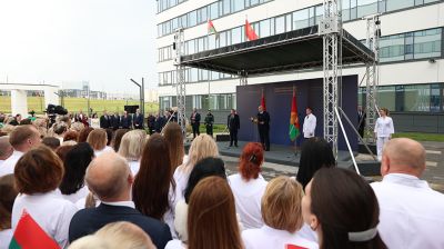 Лукашенко торжественно открыл Гродненскую областную клиническую больницу