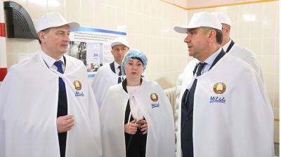 Турчин ознакомился с производственными мощностями ОАО "Лидский молочно-консервный комбинат"