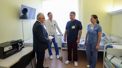 Новые палаты для ветеранов войн и труда открыли в Минском НПЦ хирургии, трансплантологии и гематологии