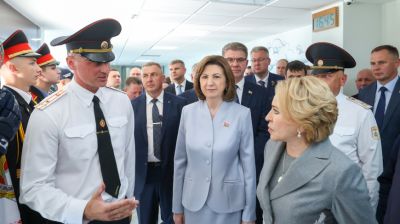 Кочанова и Матвиенко посетили Специализированный лицей МВД