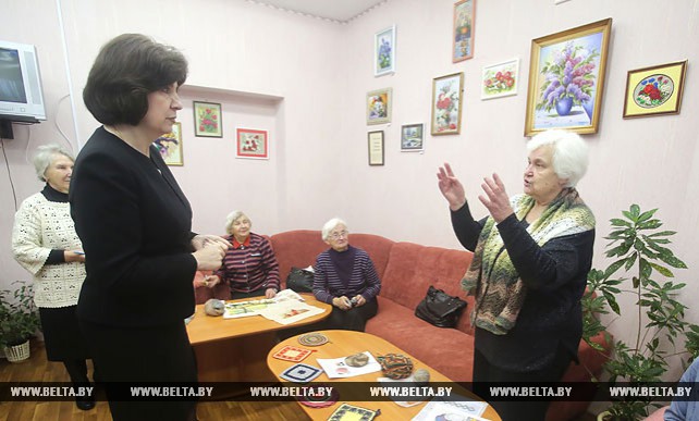 Кочанова посетила центр соцобслуживания населения Партизанского района Минска