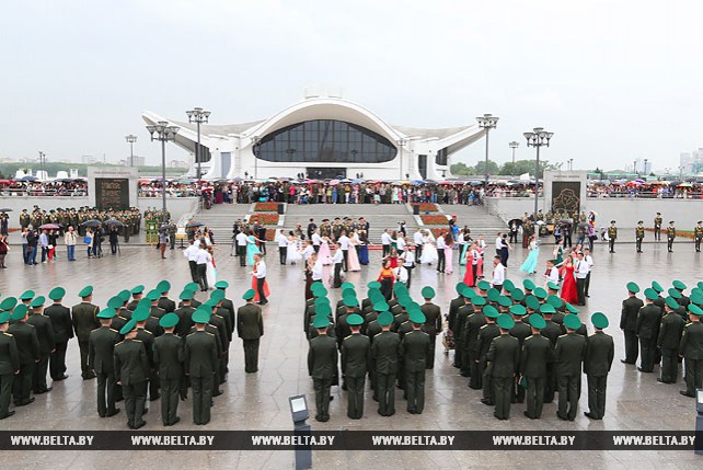 Торжественная церемония выпуска офицеров Института пограничной службы прошла в Минске