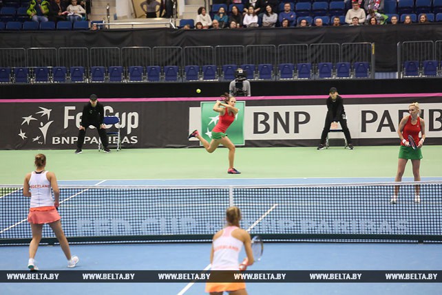Белоруски выиграли парную встречу у теннисисток из Нидерландов и победили в четвертьфинале Кубка Федерации со счетом 4:1