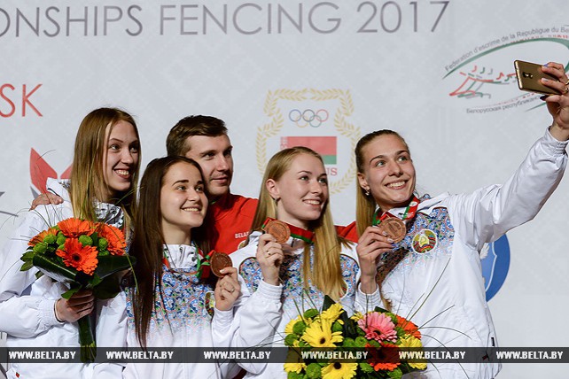 Белорусские саблистки завоевали бронзовые награды на молодежном ЧЕ по фехтованию в Минске