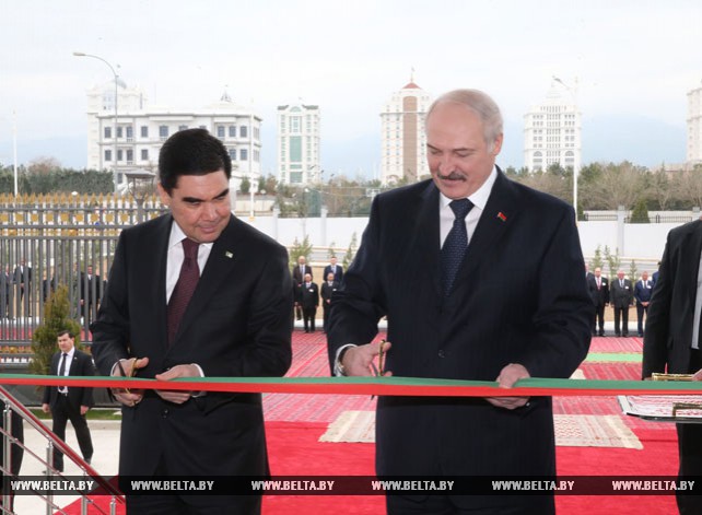 Комплекс зданий посольства Беларуси в Туркменистане торжественно открыли в Ашхабаде